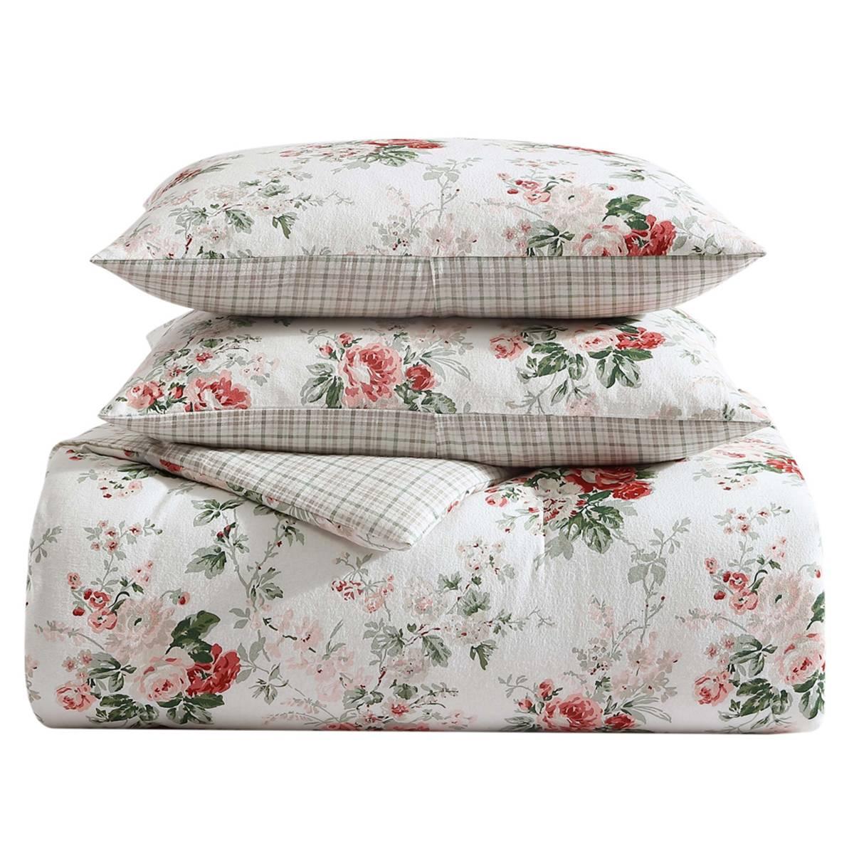 Laura Ashley Ashfield Cotton Flannel Comforter Set