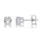 Nova Star® White Gold Lab Grown Diamond Prong Stud Earrings - image 3