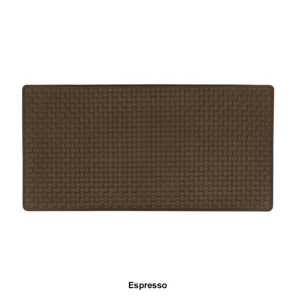 Achim Woven-Embossed Faux-Leather Anti-Fatigue Mat
