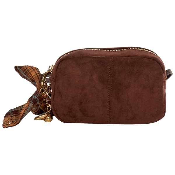 Madden Girl Suede Camera Crossbody