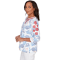 Womens Alfred Dunner Port Side Coastal Embroidered Blouse - image 3