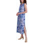 Womens Stella Parker Sleeveless Tropical Leaf UPF Midi Dress - image 4