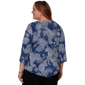 Plus Size Alfred Dunner Classics 3/4 Sleeve Paisley Blouse - image 2