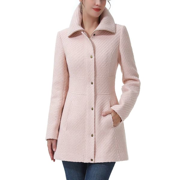 Womens BGSD Boucle Wool Walking Coat - image 