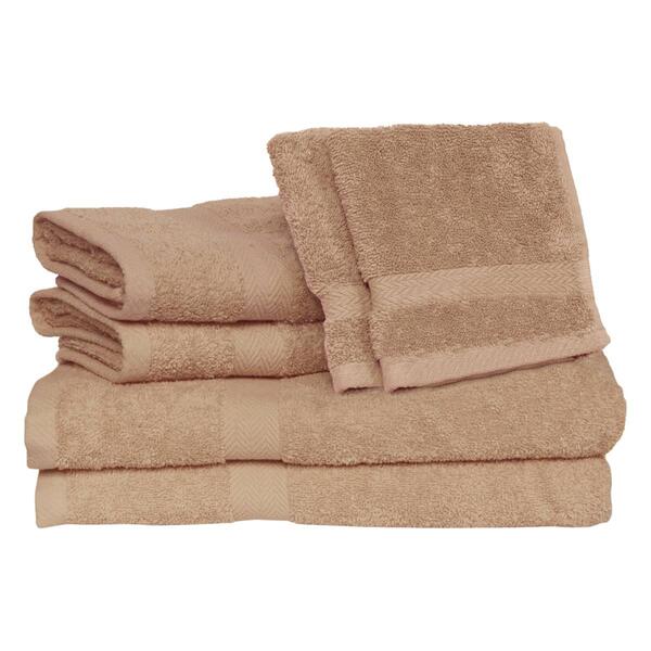 Deluxe 6pc. Solid Bath Towel Set - image 