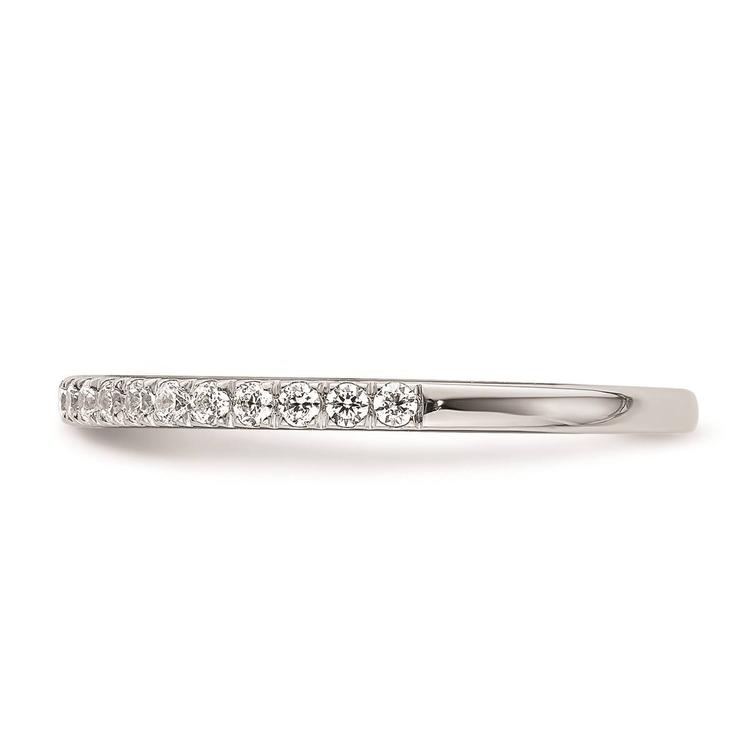 Pure Fire 14kt. White Gold Lab Grown Diamond Wedding Band