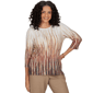 Womens Alfred Dunner Union Square 3/4 Sleeve Ombre Blouse - image 1