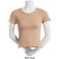 Juniors No Comment Contour Fit Wide Rib Baby Tee - image 5