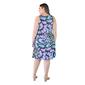 Plus Size 24/7 Comfort Apparel Butterfly Print Tank Dress - image 4