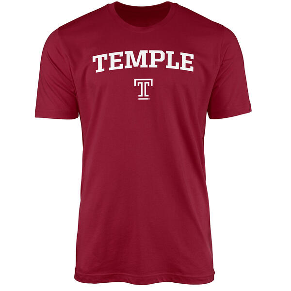 Mens Temple University Pride Mascot Short Sleeve College T-Shirt - image 