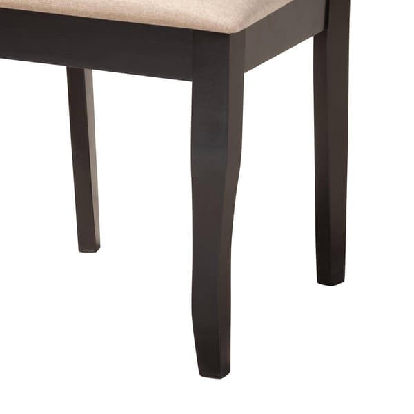 Baxton Studio Selby Modern Dark Brown Wood 5pc. Dining Set