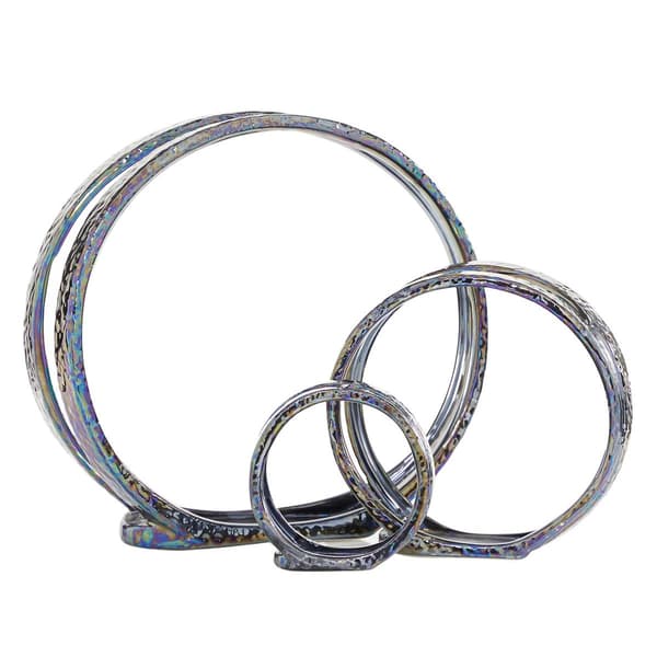 9th & Pike&#174; Silver Ceramic Glam Candlestick Holders - Set of 2
