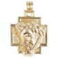Gold Classics(tm) Yellow Gold 4 Way Hollow Medal Charm - image 1