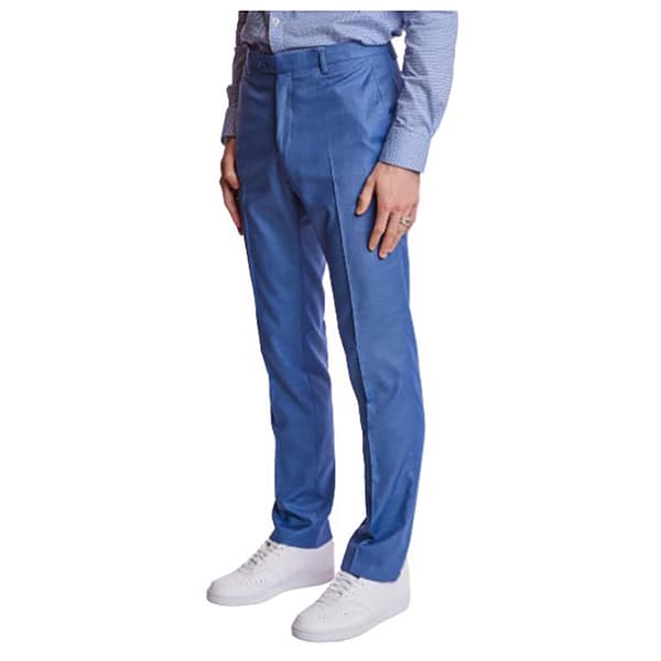 Mens Paisley & Gray® Solid Suit Pants - Blue Shark