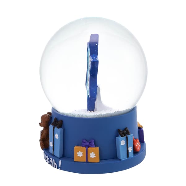 Kurt S. Adler 100mm Musical Hanukkah Star Of David Snowglobe