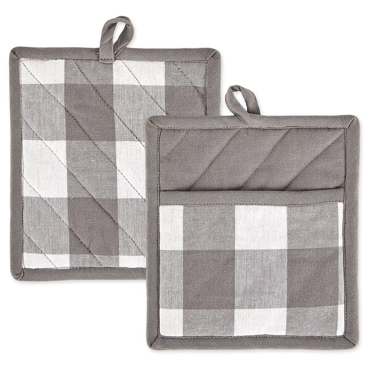 DII® Buffalo Check Pot Holders - Set of 2