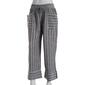 Womens Napa Valley 23in. Stripe Linen Capri Pants - Black/White - image 1