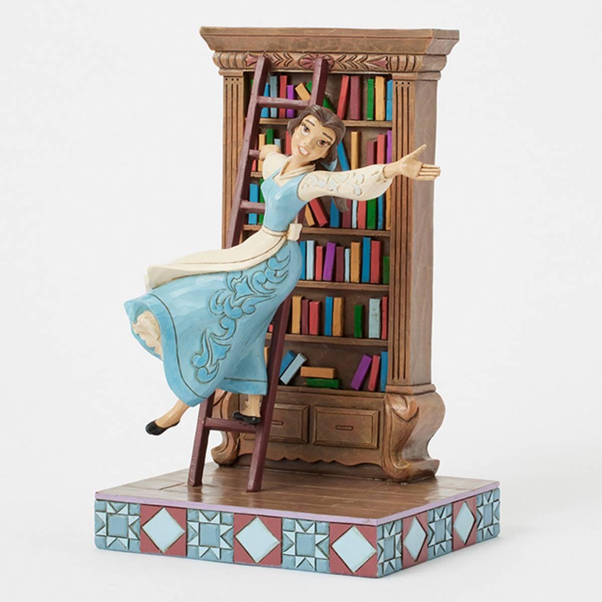 Jim Shore Disney Traditions Belle w/ Bookshelf Figurine
