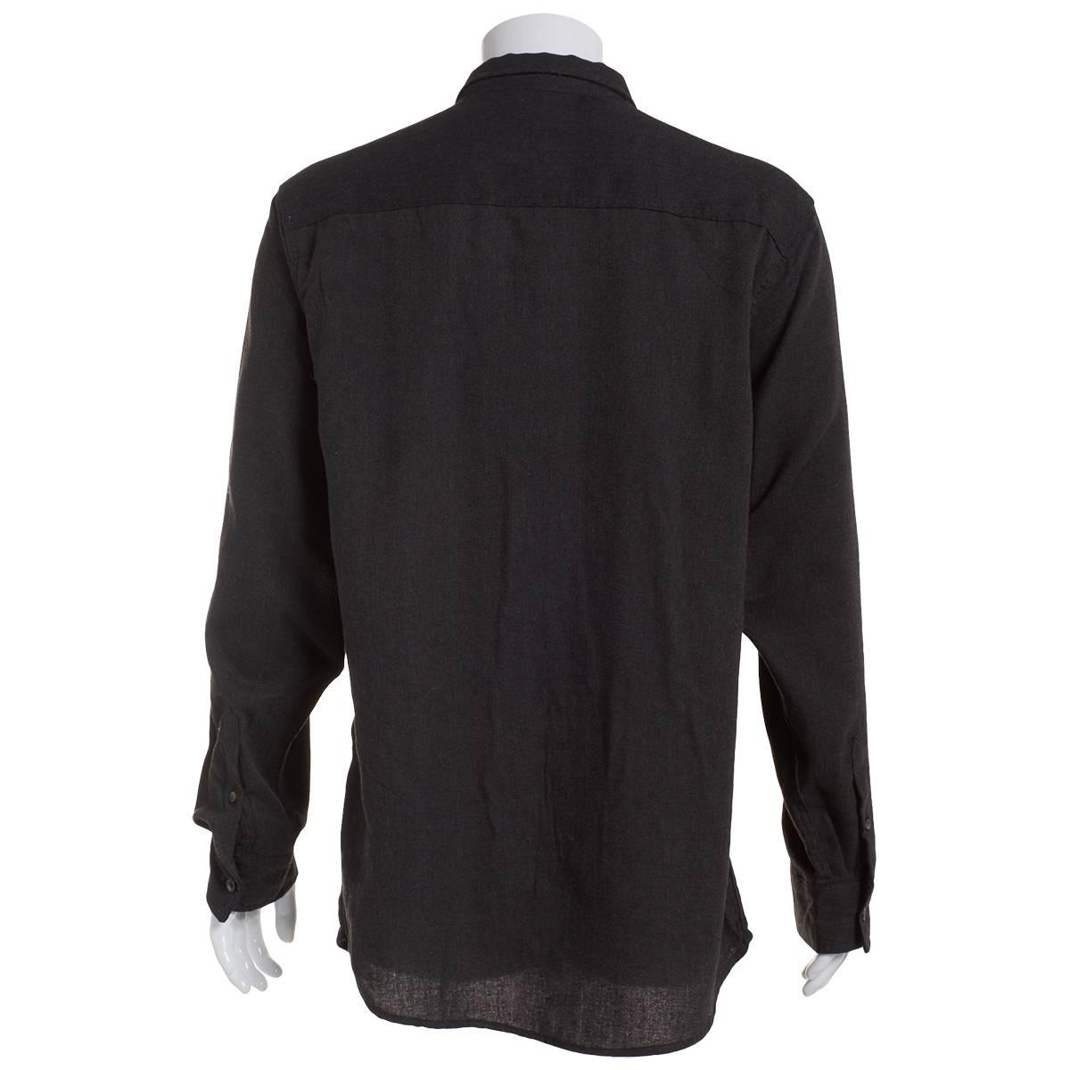 Mens Big & Tall Mountain Ridge Flannel Shirt - Black/Charcoal