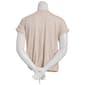 Plus Size Tru Self Short Roll Cuff Sleeve Bubble Hem Paris Blouse - image 3