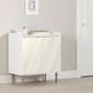 South Shore Maliza White & Gold Geometric Storage Cabinet - image 2