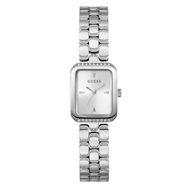 Womens GUESS Silver-Tone Analog Watch - GW0865L1