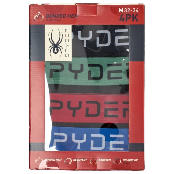 Mens Spyder Striped Waistband Knit Boxer Briefs