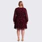 Plus Size Perceptions Long Sleeve Floral Chiffon Babydoll Dress - image 3