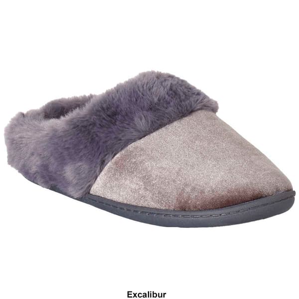Womens Dearfoams® Crystal Velour Clog Slippers