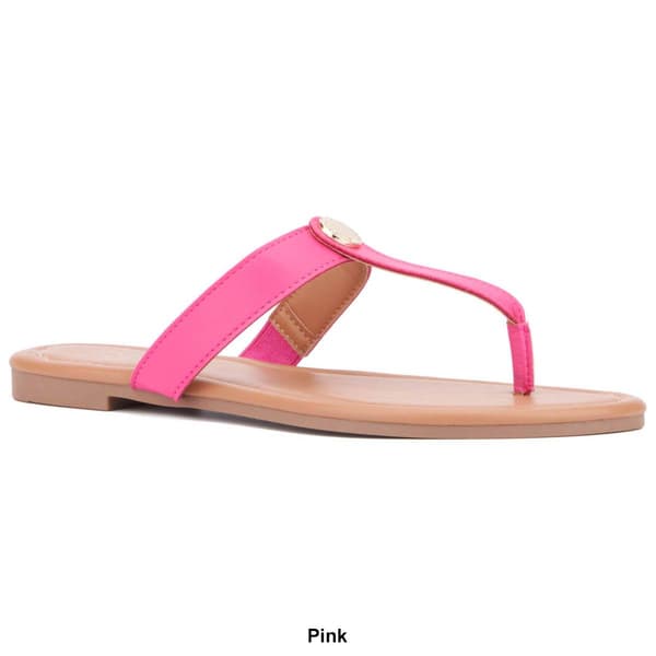 Womens New York & Company Adonia Flip Flops