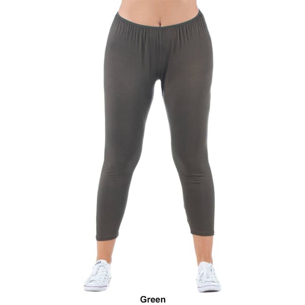 Plus Size 24/7 Comfort Apparel Ankle Length Stretch Leggings