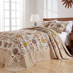 Greenland Home Fashions(tm) Andorra Paisley Medallions Bedspread Set