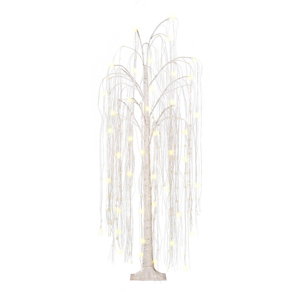 Puleo International 6ft. Pre- Lit LED Outdoor Willow Tree