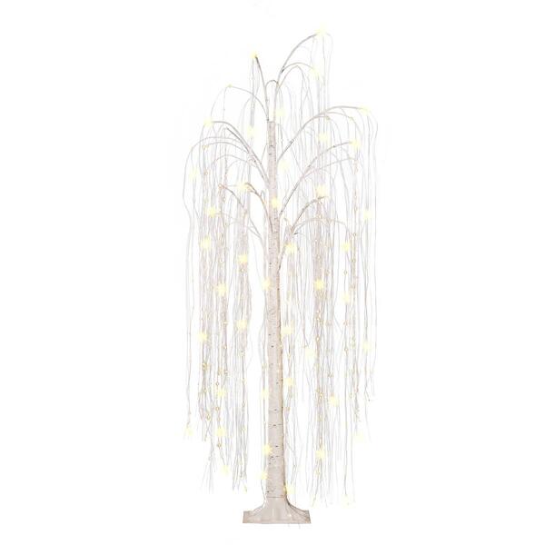 Puleo International 6ft. Pre- Lit LED Outdoor Willow Tree - image 