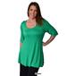 Plus Size 24/7 Comfort Apparel Elbow Sleeve Tunic - image 6