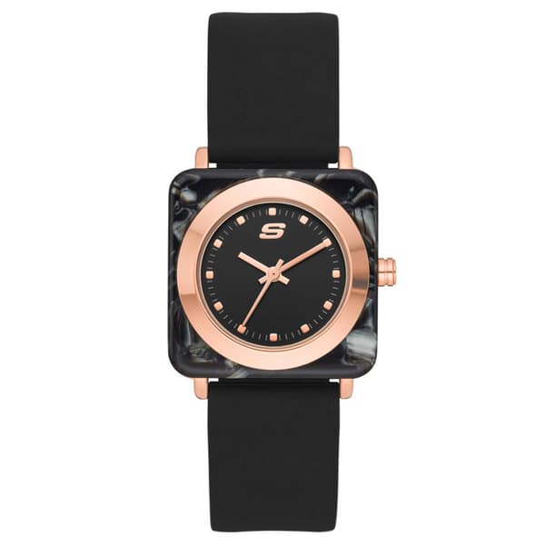Womens Skechers Calabar Black Square Watch - SR6207