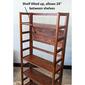 Casual Contemporary Living Solid Acacia 5 Tier Folding Bookcase - image 4