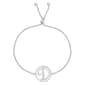 Accents by Gianni Argento Diamond Plated Initial D Adj. Bracelet - image 1