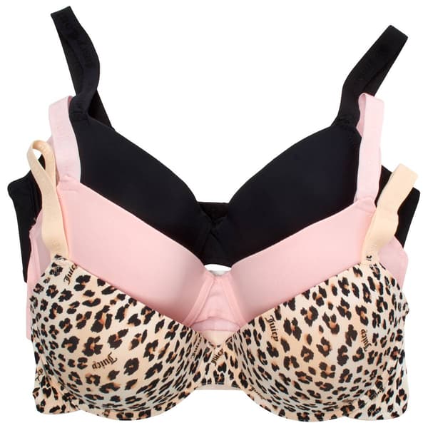 Juniors Plus Juicy Couture 3pk. Micro Bras JC2801-3PCH