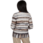Petite Alfred Dunner Travel Advisory Scratched Stripe Blouse - image 2