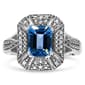 Haus of Brilliance Sterling Silver Blue Topaz Ring - image 1