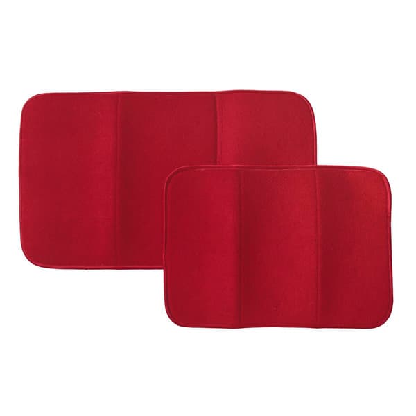 T-Fal 2pc. Drying Mat w/ Mesh  - Crimson - image 