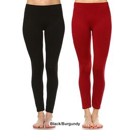 Womens White Mark 2pk. Solid Skinny Leggings