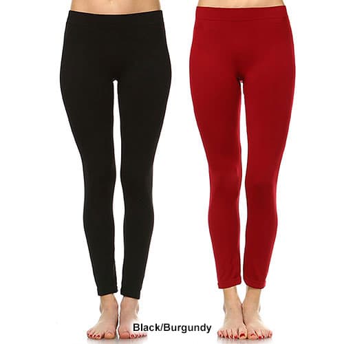 Womens White Mark 2pk. Solid Skinny Leggings