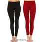 Womens White Mark 2pk. Solid Skinny Leggings - image 3