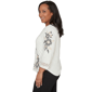 Womens Alfred Dunner Detail Driven 3/4 Sleeve Floral Blouse - image 4