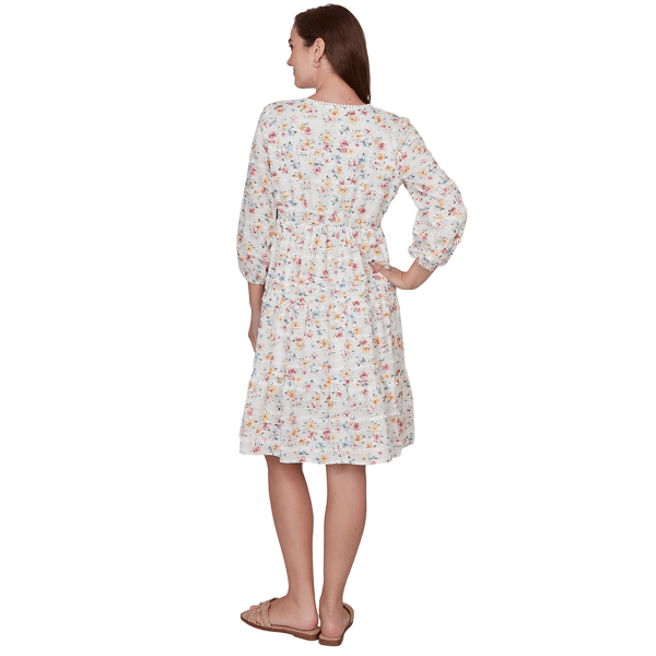 Womens Ruby Rd. Renaissance Romance Floral A-Line Dress