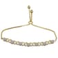 Accents Gold Plated Diamond Accent X & Heart Bracelet - image 1
