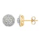 Diamond Classics&#40;tm&#41; Gold Plated Diamond Stud Earrings - image 1
