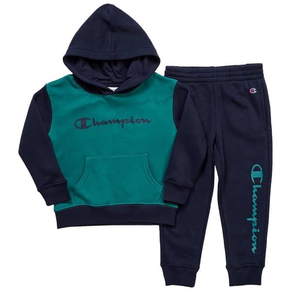 Boys (4-7) Champion(R) Tonal Hoodie & Joggers Set - North Sea - image 